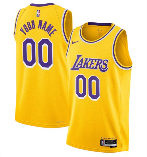 Youth Los Angeles Lakers Active Player Custom Yellow Icon Edition Stitched Jersey